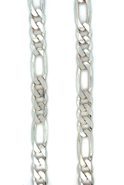 "Figaro" ketting zilver 7-9 mm