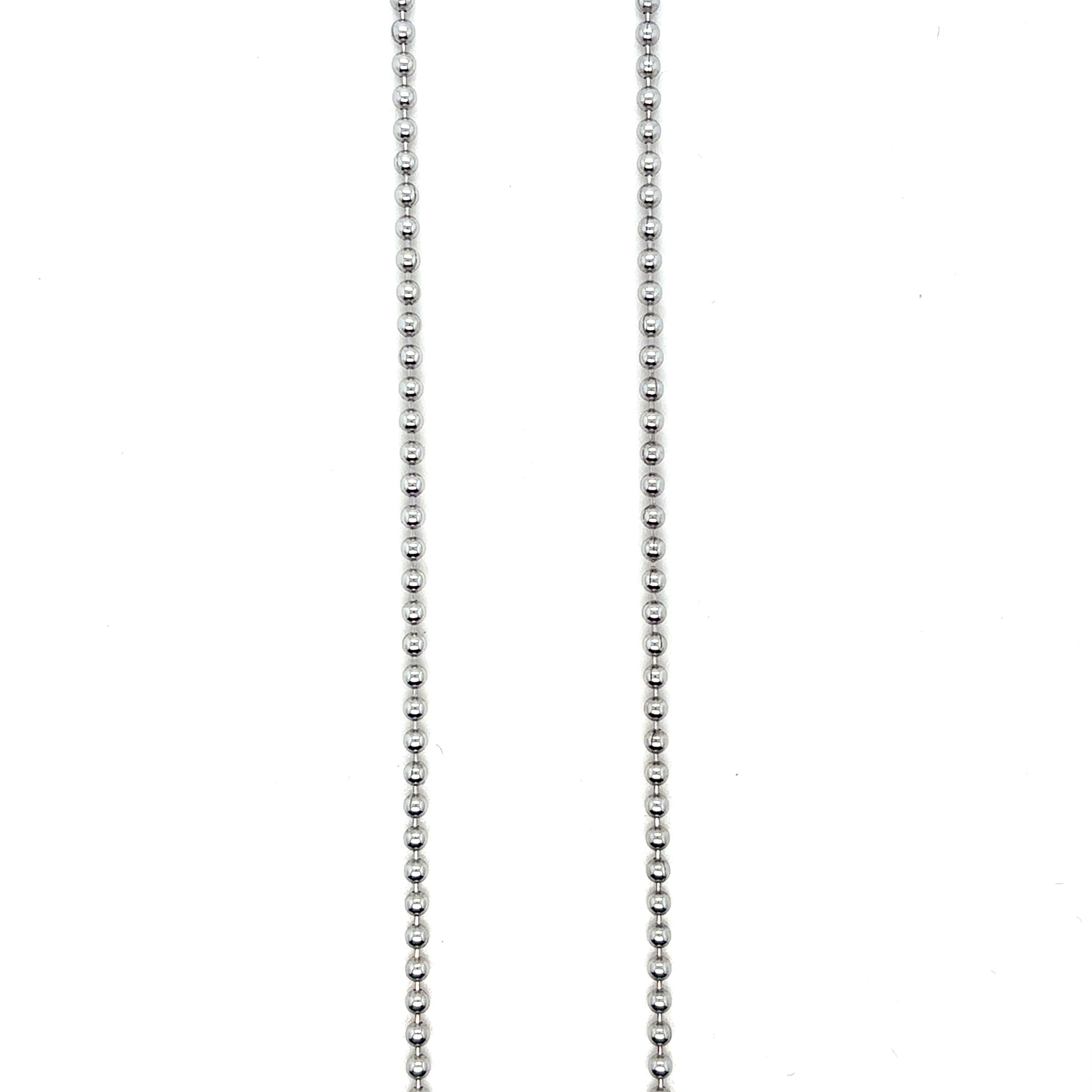 Ketting zilver balletjes 2 mm-1