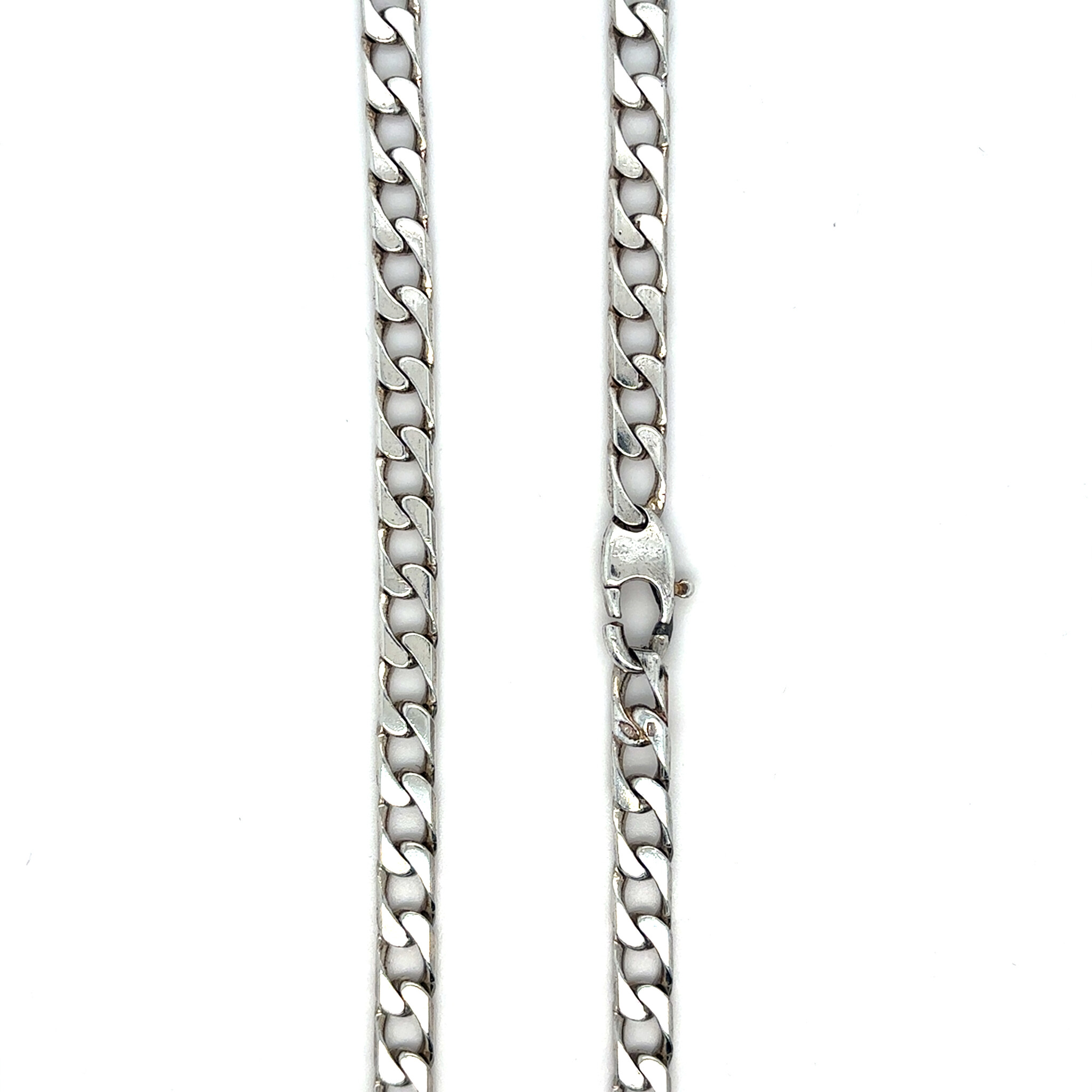 Ketting zilver met gourmetschakel-5