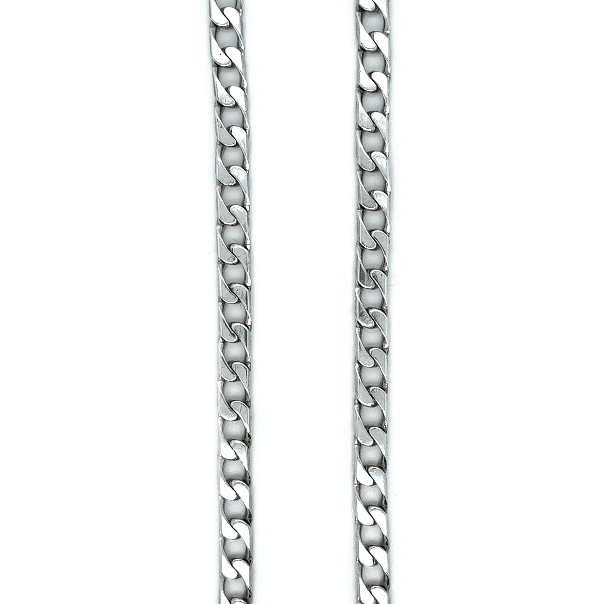 Ketting zilver met gourmetschakel-1