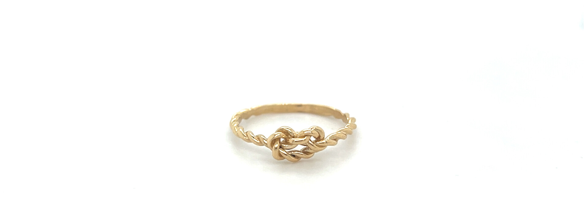 Ring gedraaide scheen met knoop