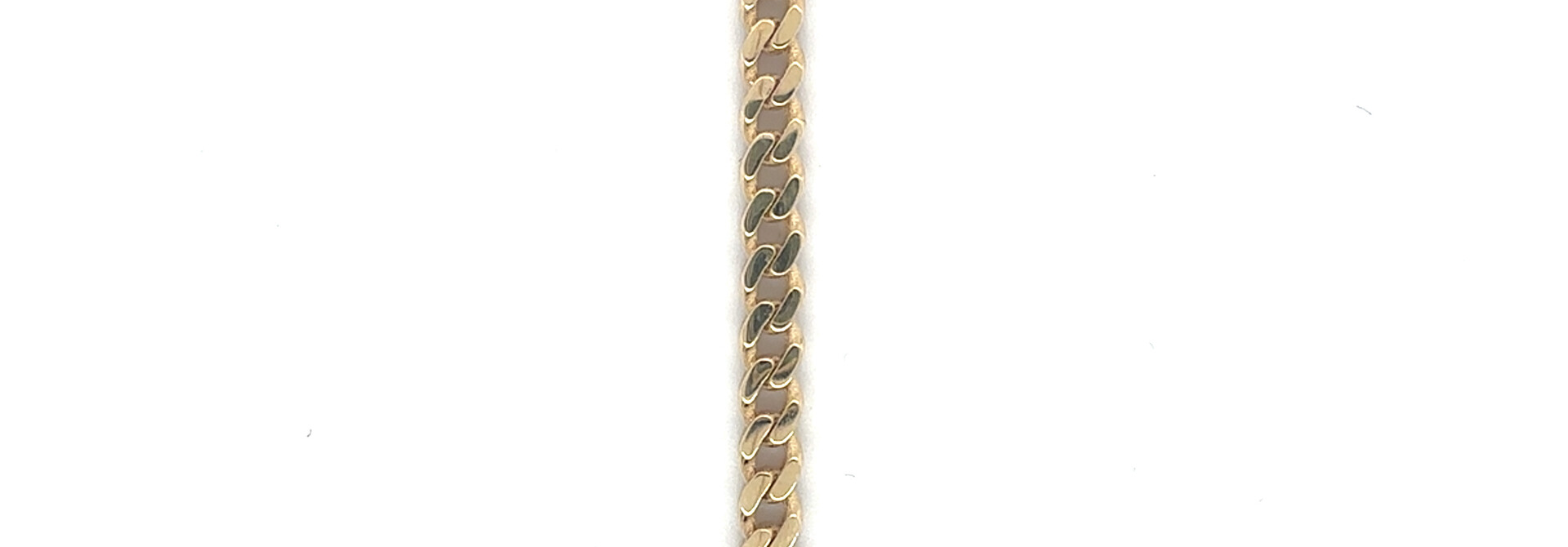 Armband platte Cuban link & Francoschakel