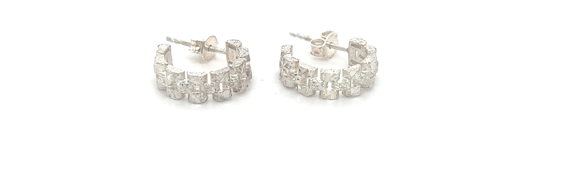 Oorbellen ringen roleksschakel diamond cut bewerking