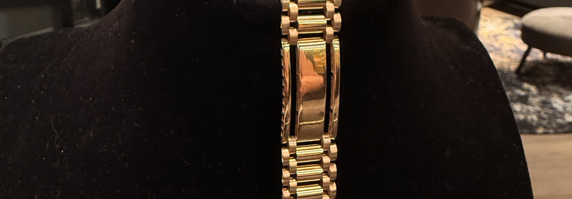 Roleks schakel met plaat armband fantasie