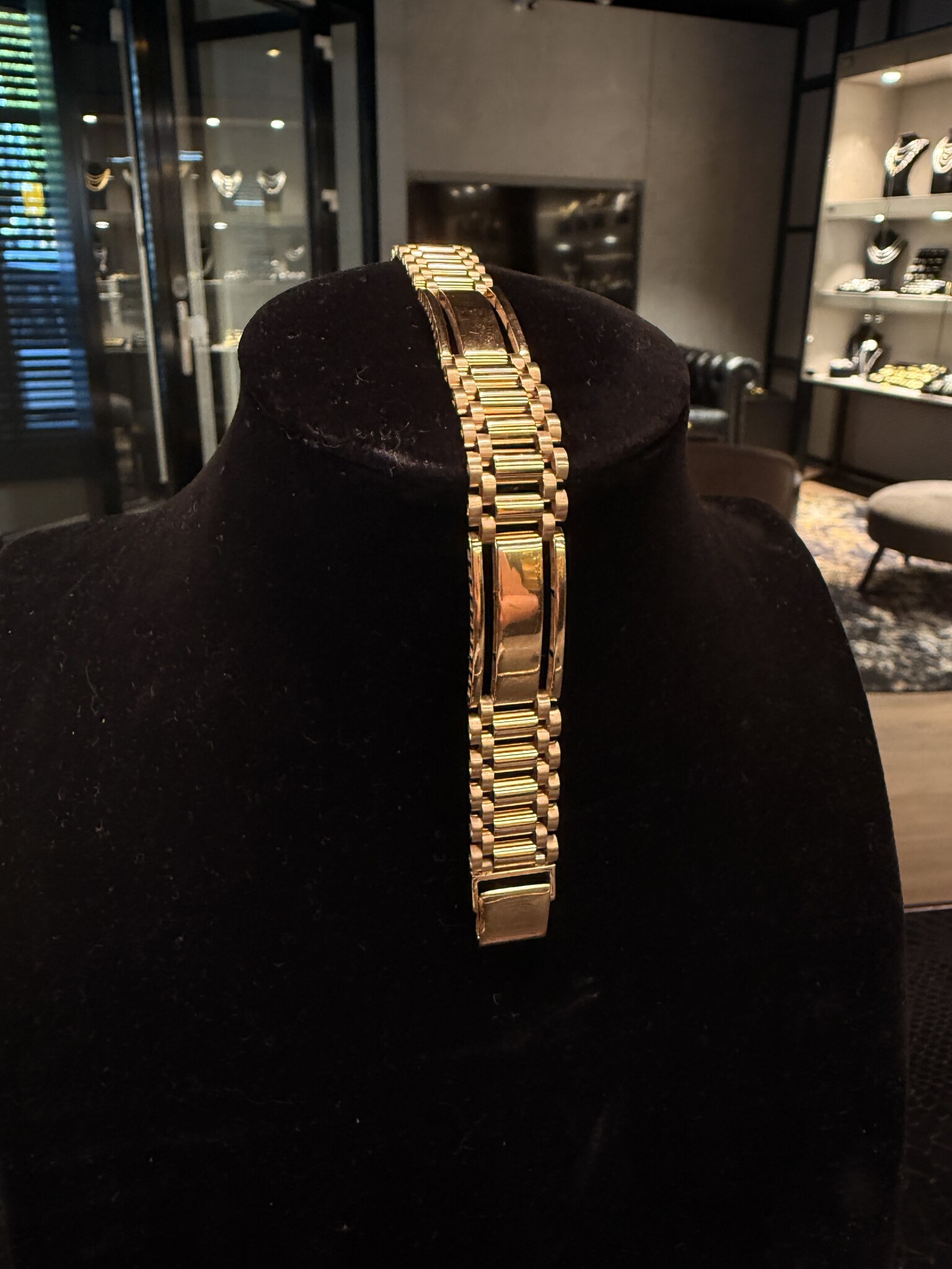 Roleks schakel met plaat armband fantasie-4