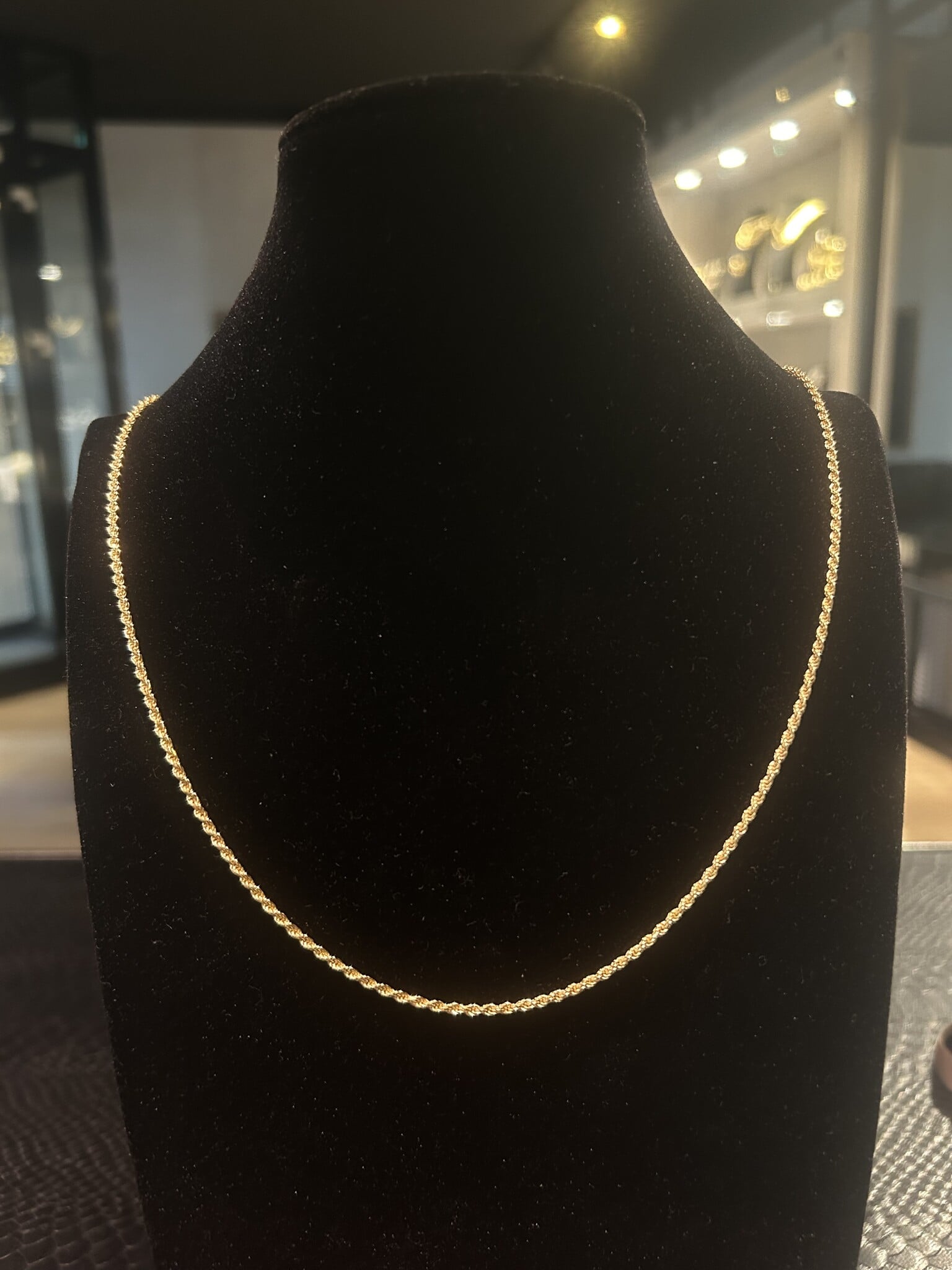 Rope chain Nederlands goud massief 2.5 mm-5