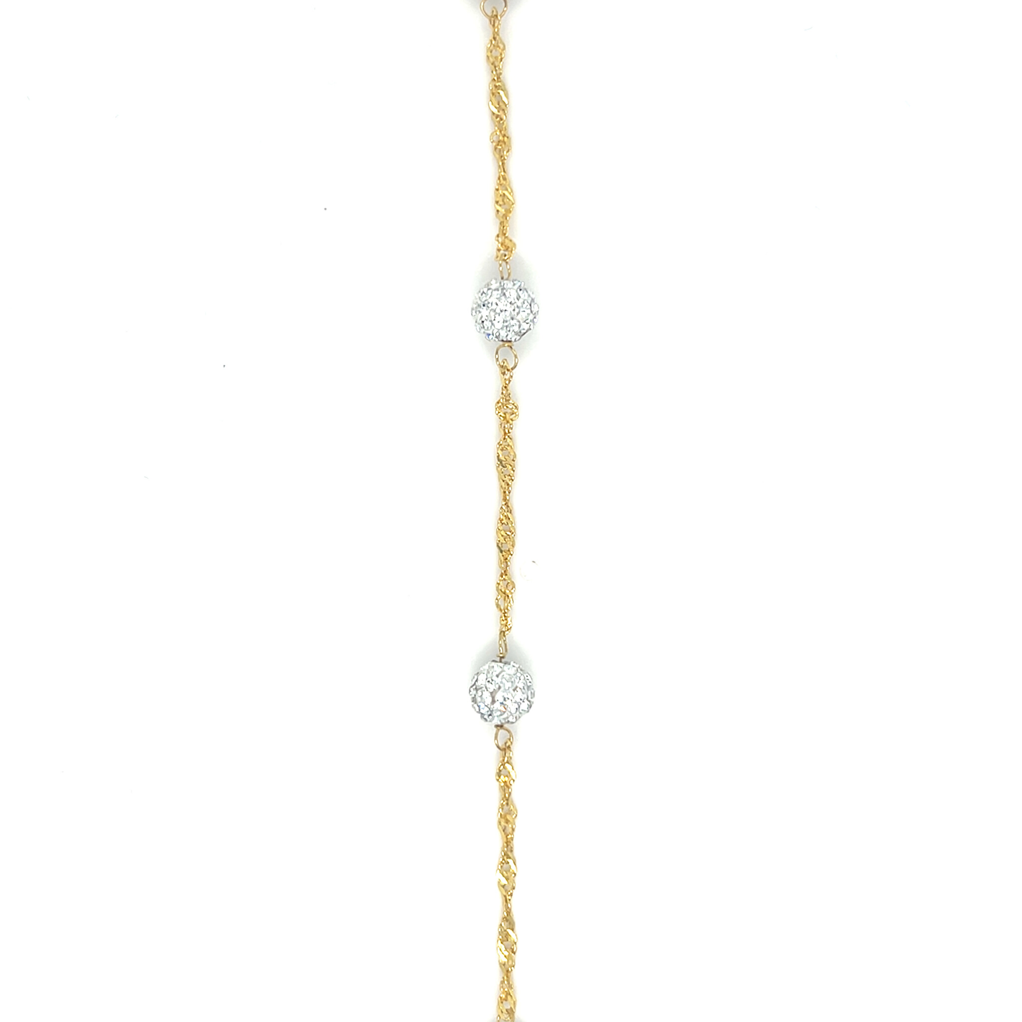 Armband met zirkonia balletjes-1