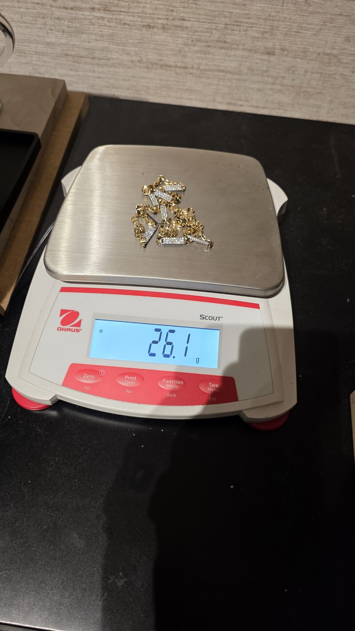 Ketting Kingsley schakel met zirkonia stenen-4