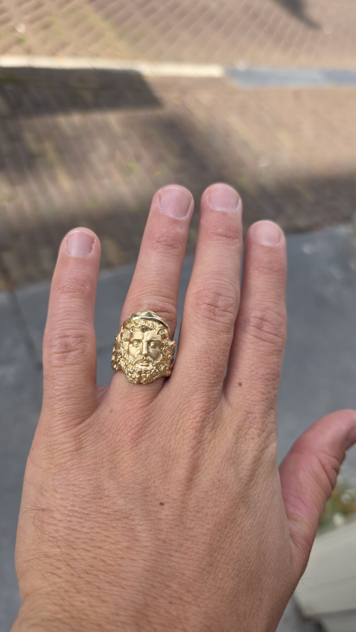 Ring gematteerd hoofd Zeus-2