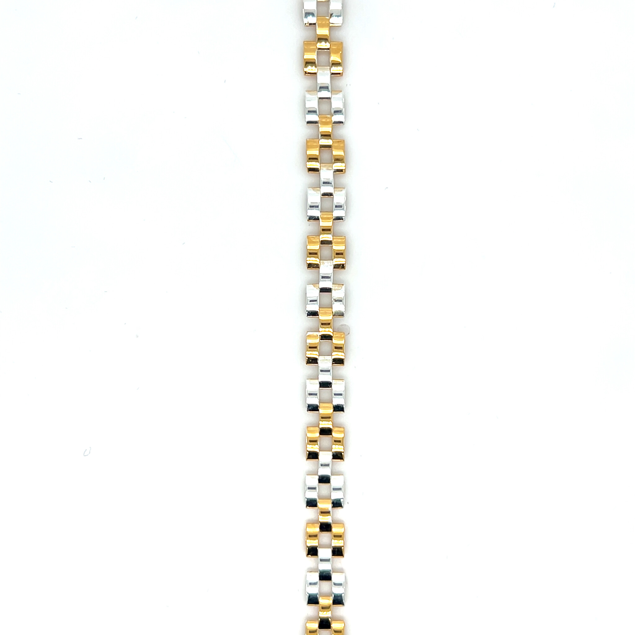 Armband roleksschakel gedeeltelijk gold plated-1