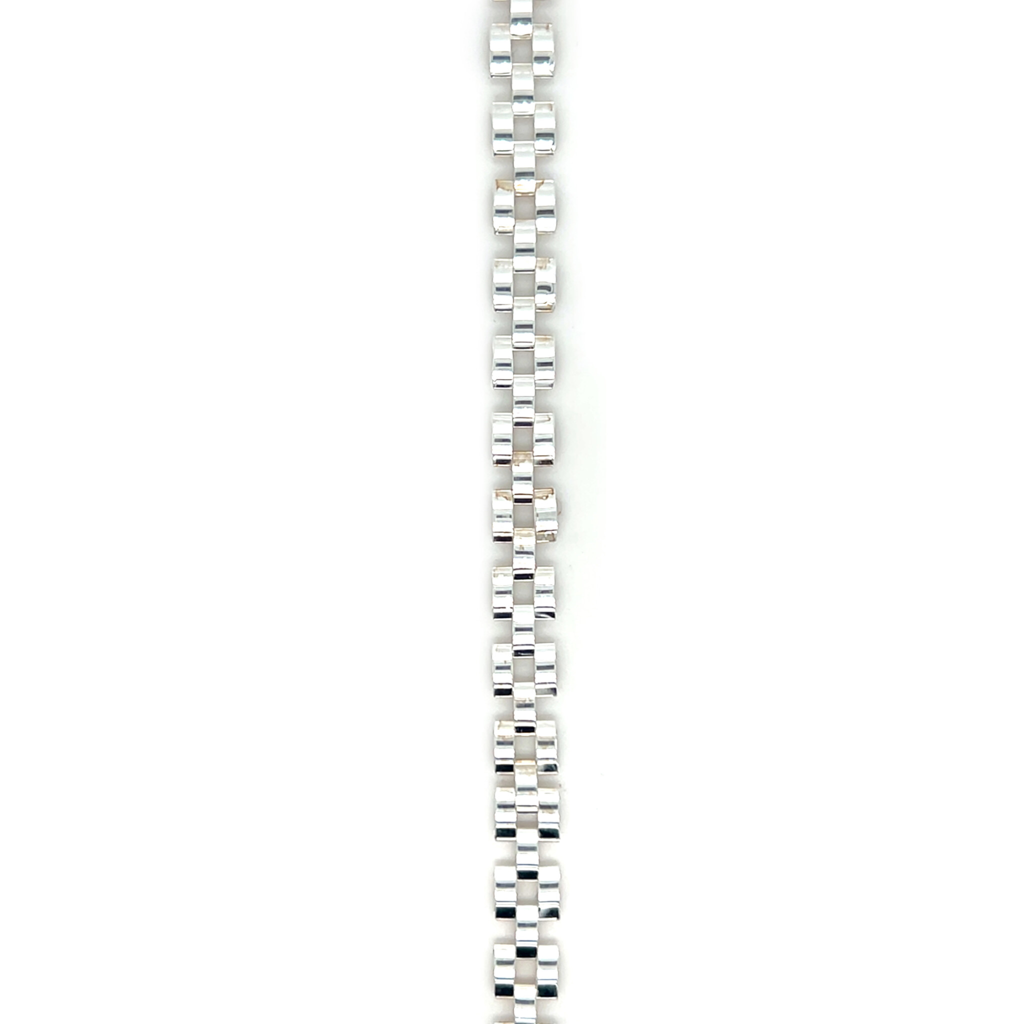 Armband roleksschakel zilver-1