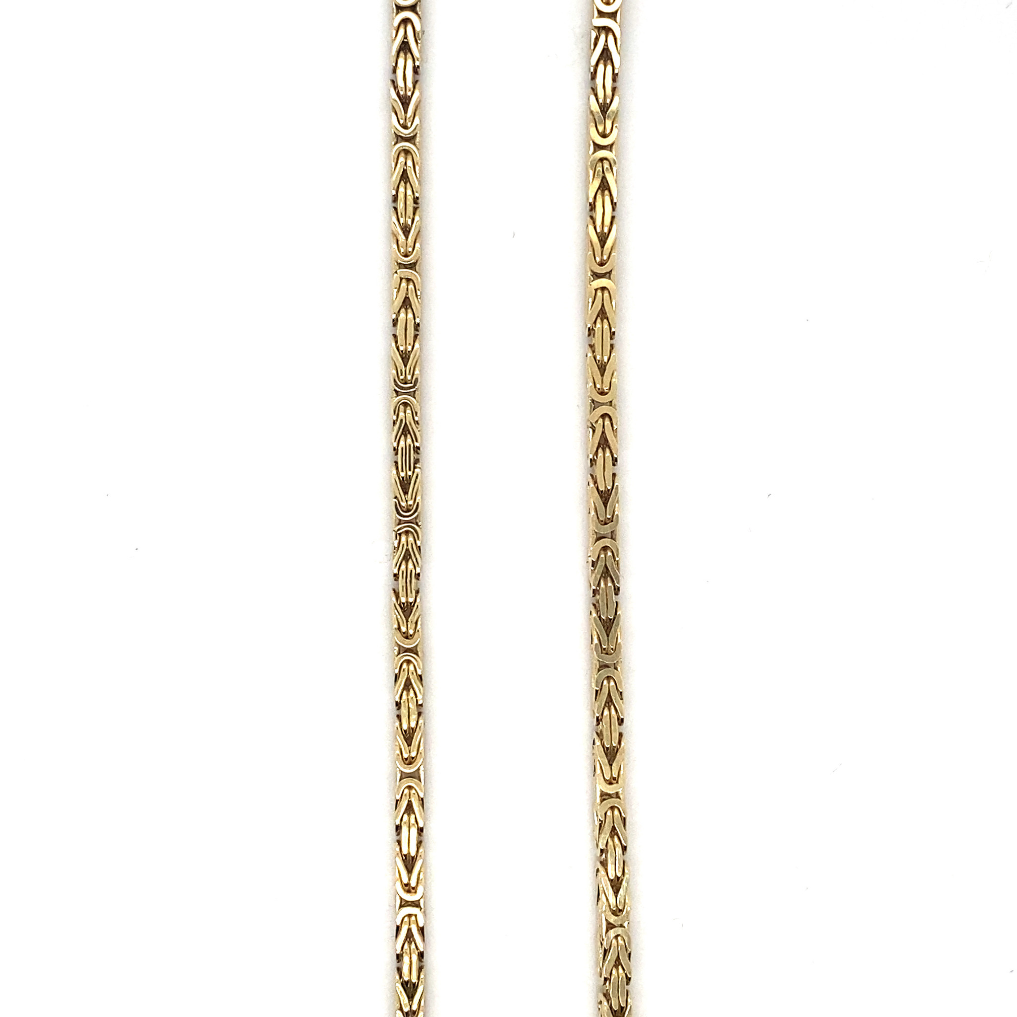 Ketting koningsschakel 2 mm massief - De Goud Winkel