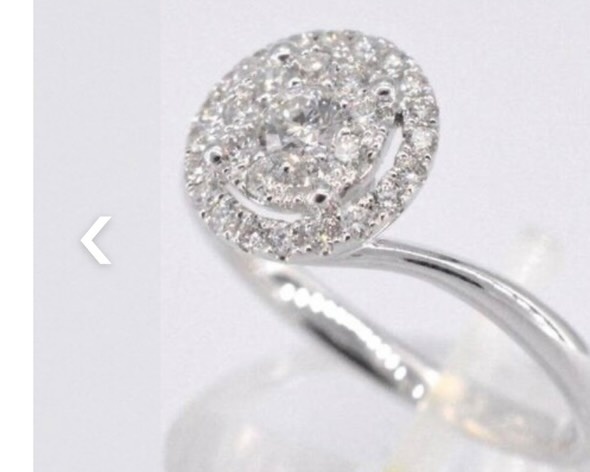 Ring diamant 0.50 ct 18kt witgoud-2