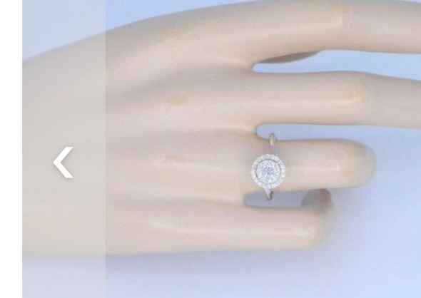 Ring diamant 0.50 ct 18kt witgoud-3