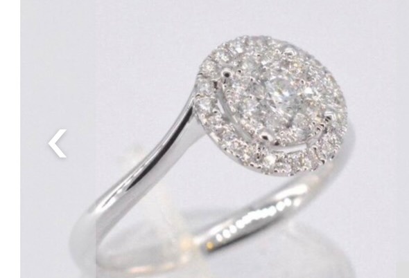 Ring diamant 0.50 ct 18kt witgoud-6