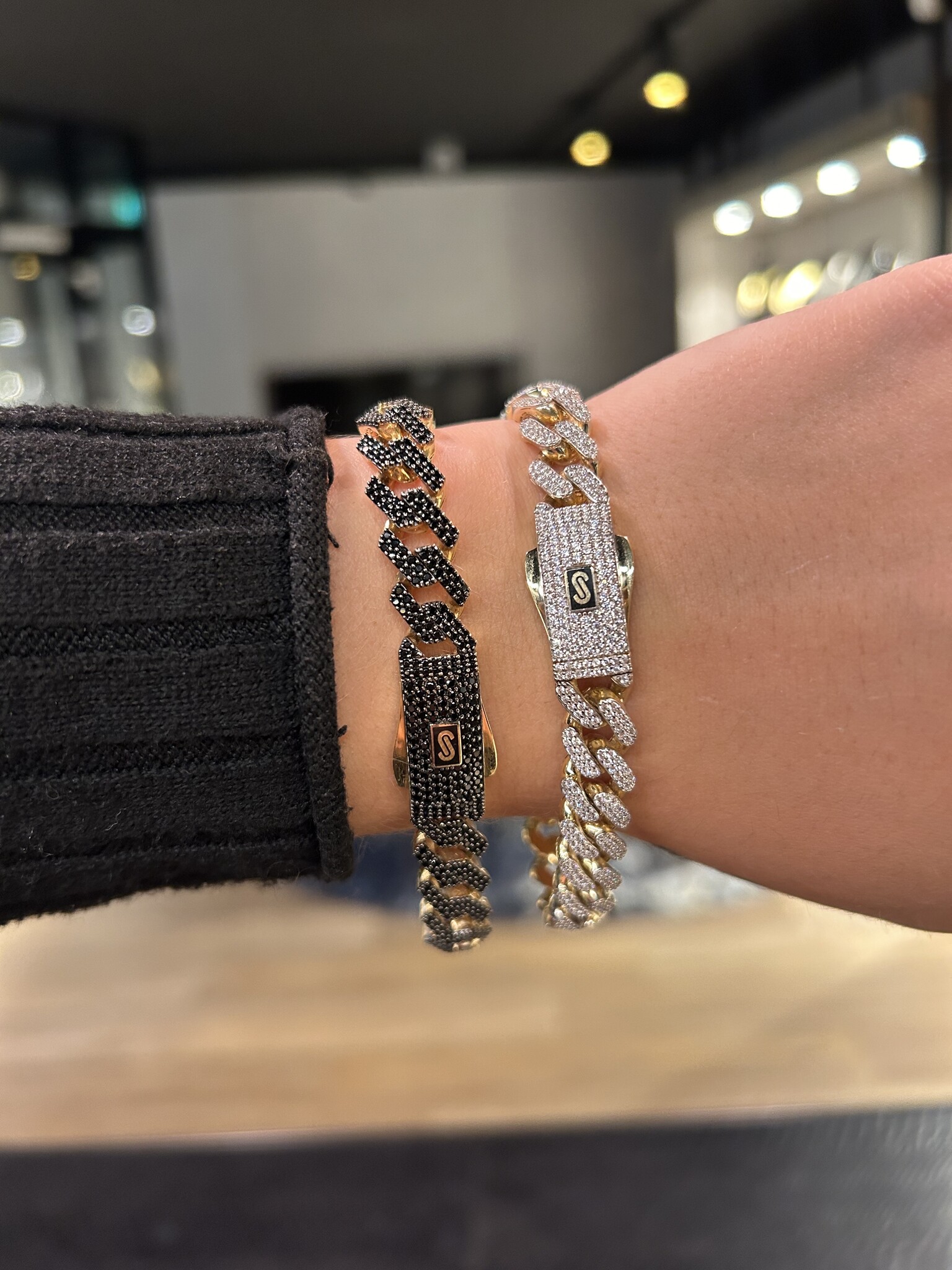 Armband Cuban Link Monaco met zirkonia-4