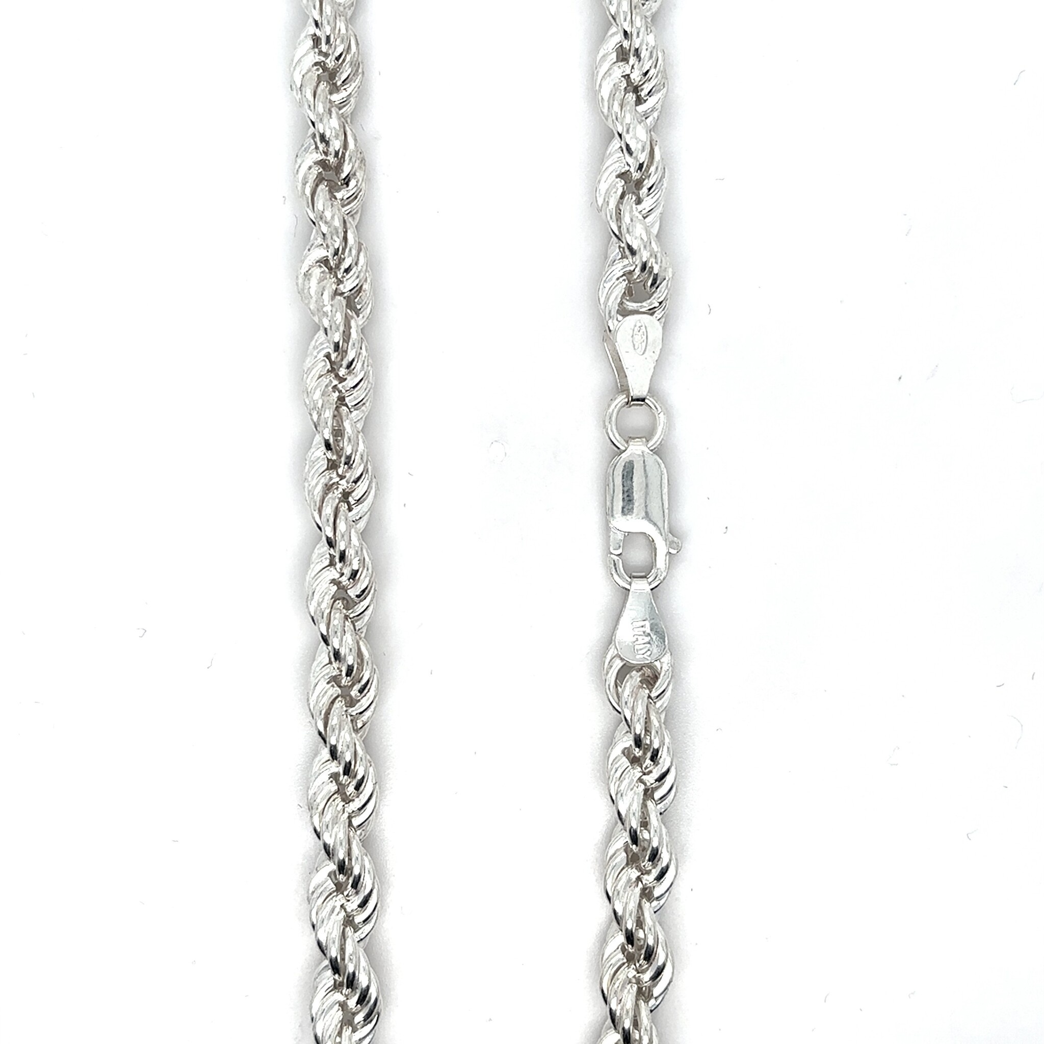 Rope chain hol zilver 6 mm-2