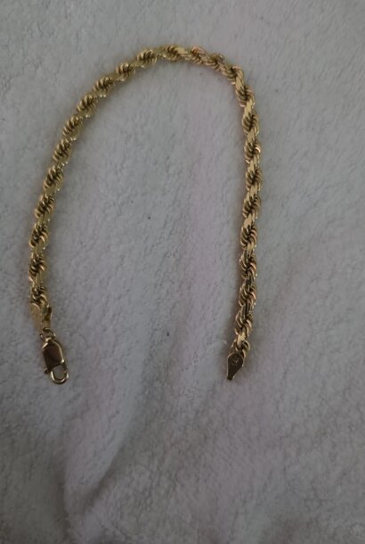 Rope armband massief 5 mm