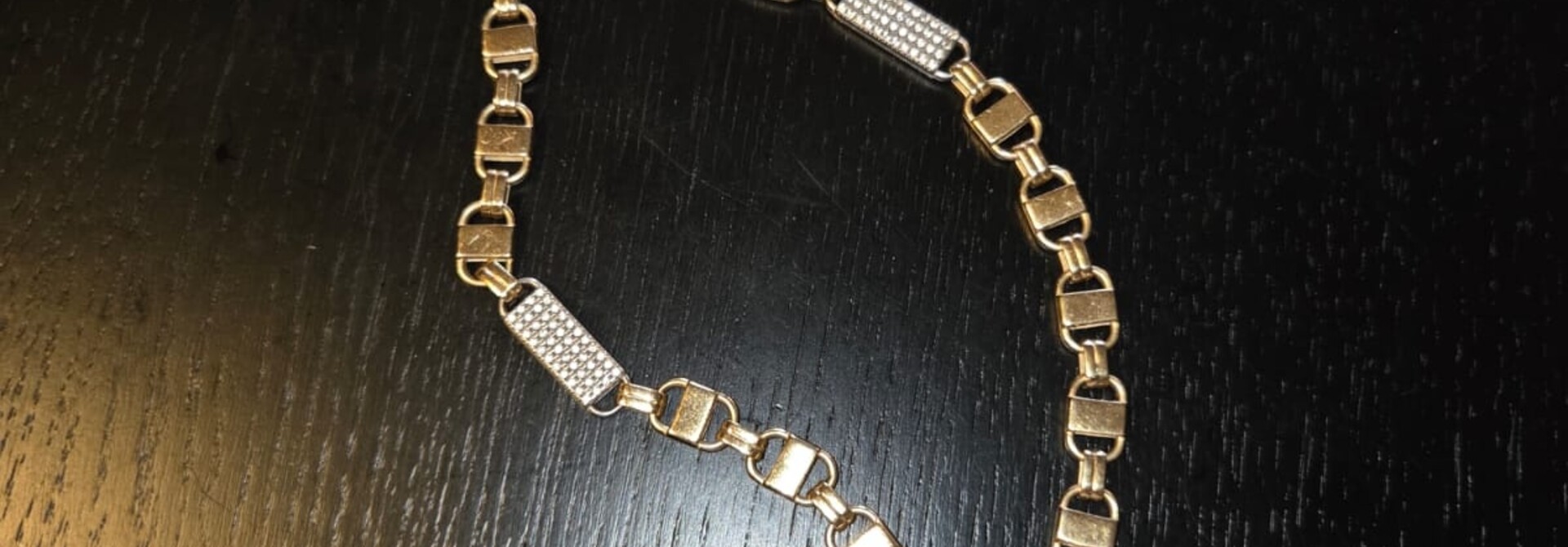 Ketting kingsley bicolor 14k 8 mm