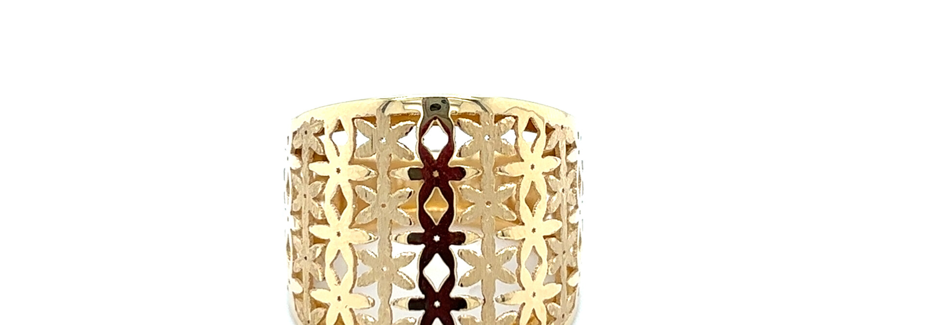 Ring bloem motief