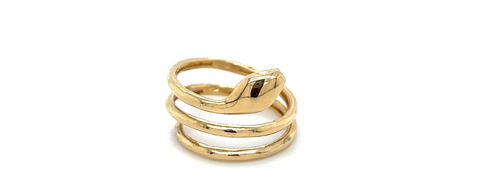 Ring  met spiraal en slang