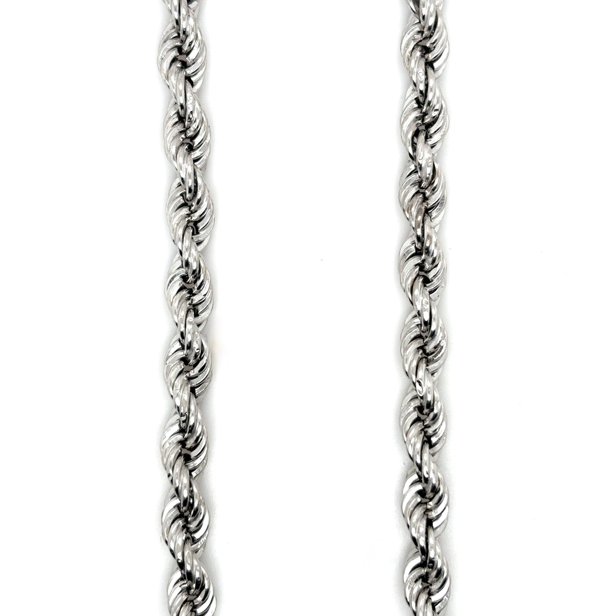 Rope chain witgoud 6mm hol-1