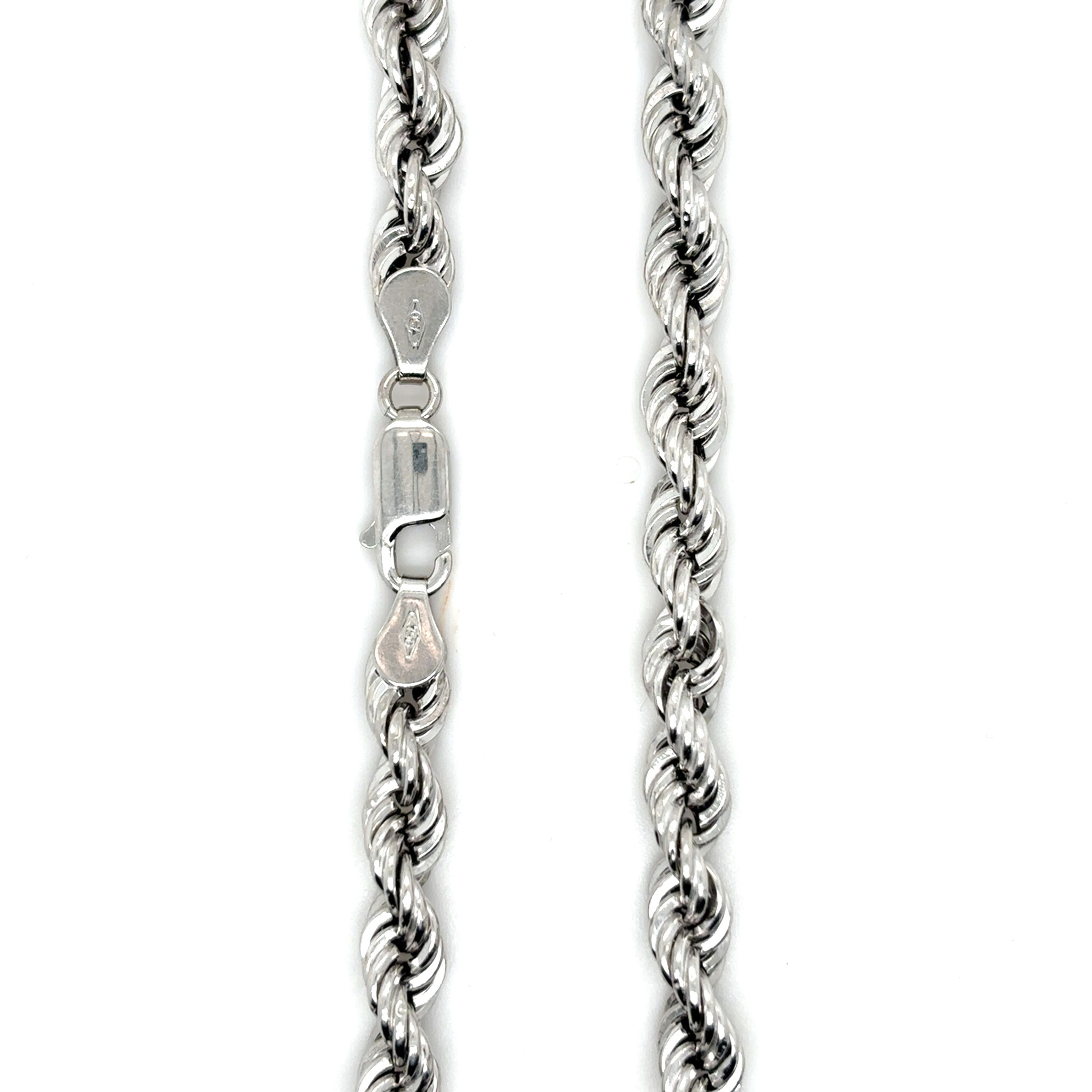 Rope chain witgoud 6mm hol-2