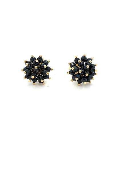 ''Amber Noir'' oorbellen