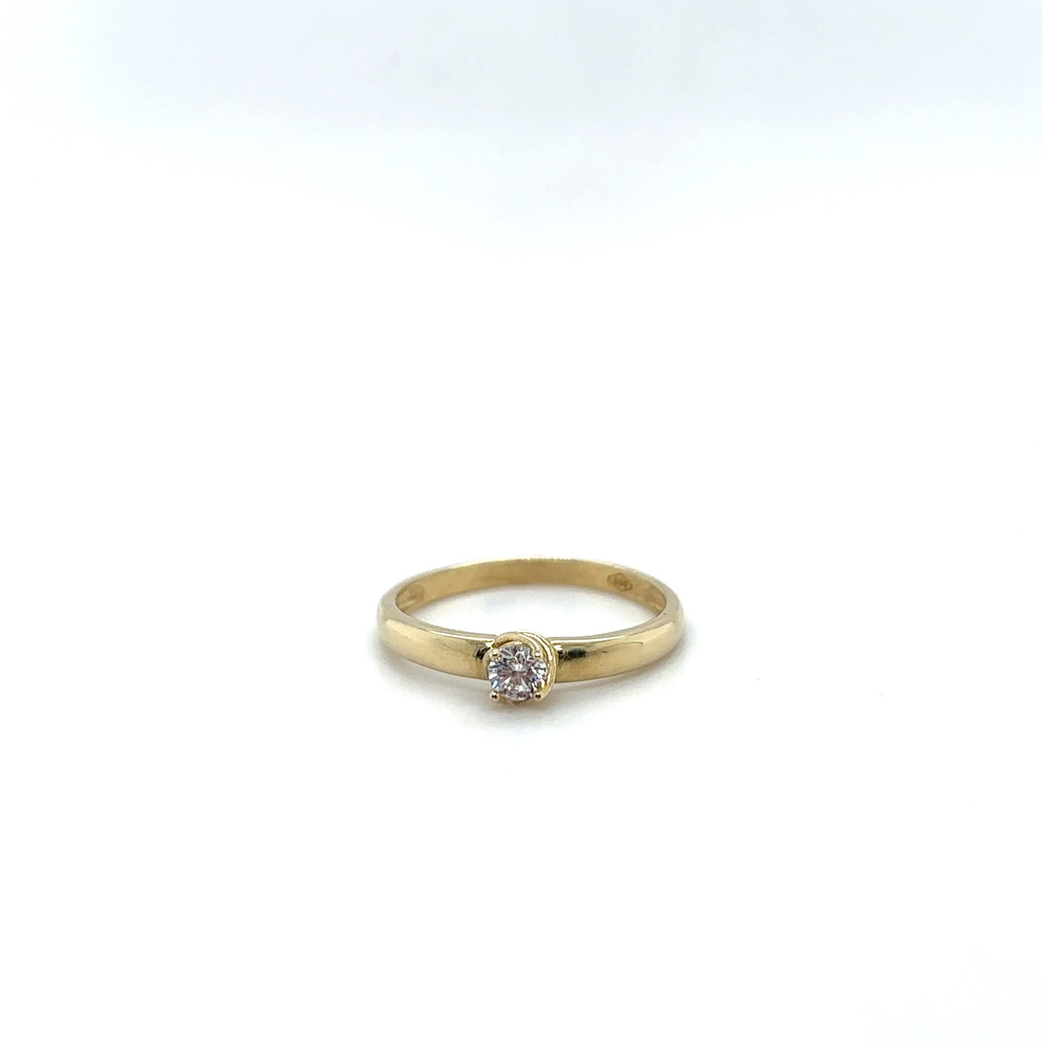 Ring  met zirkonia steen-1
