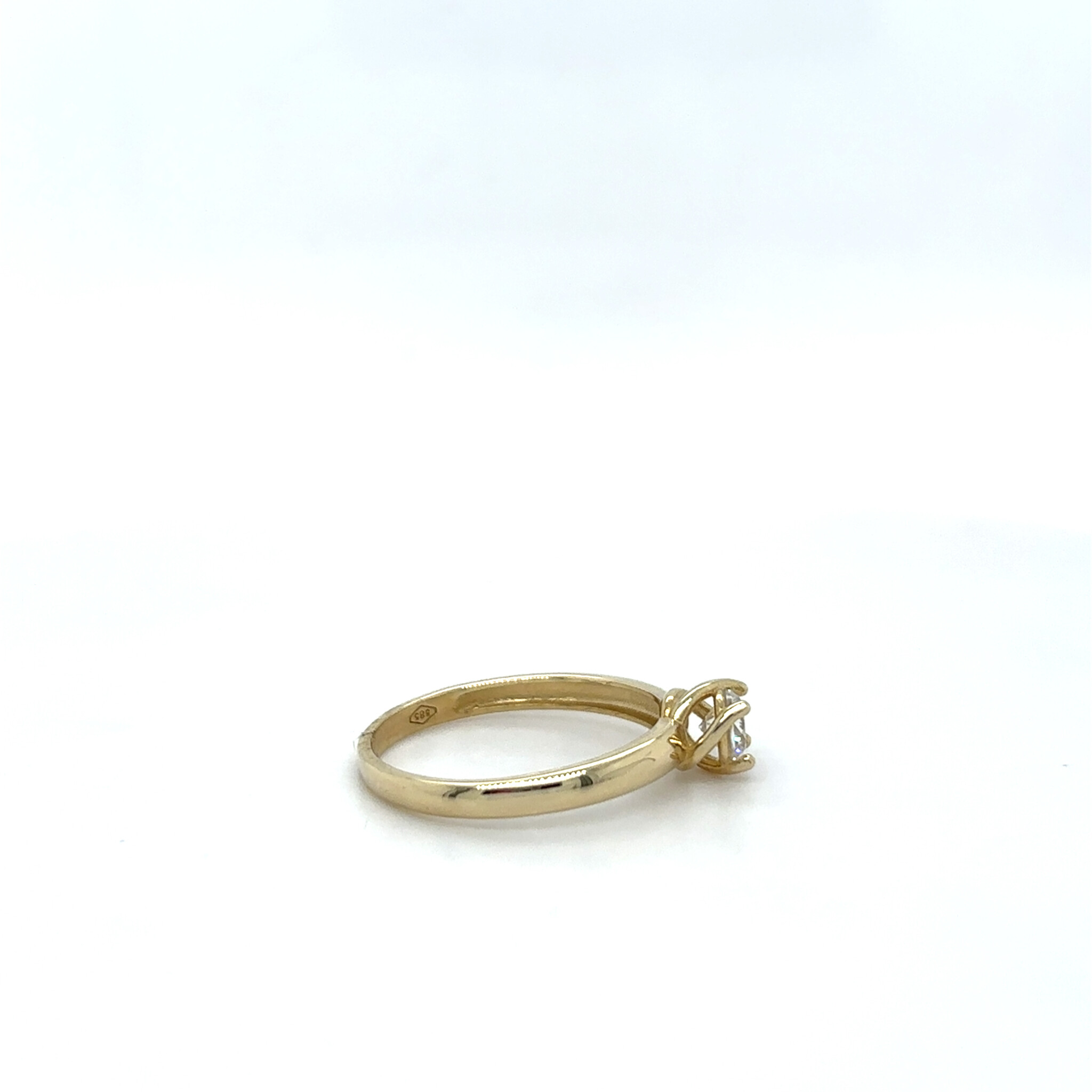 Ring  met zirkonia steen-3