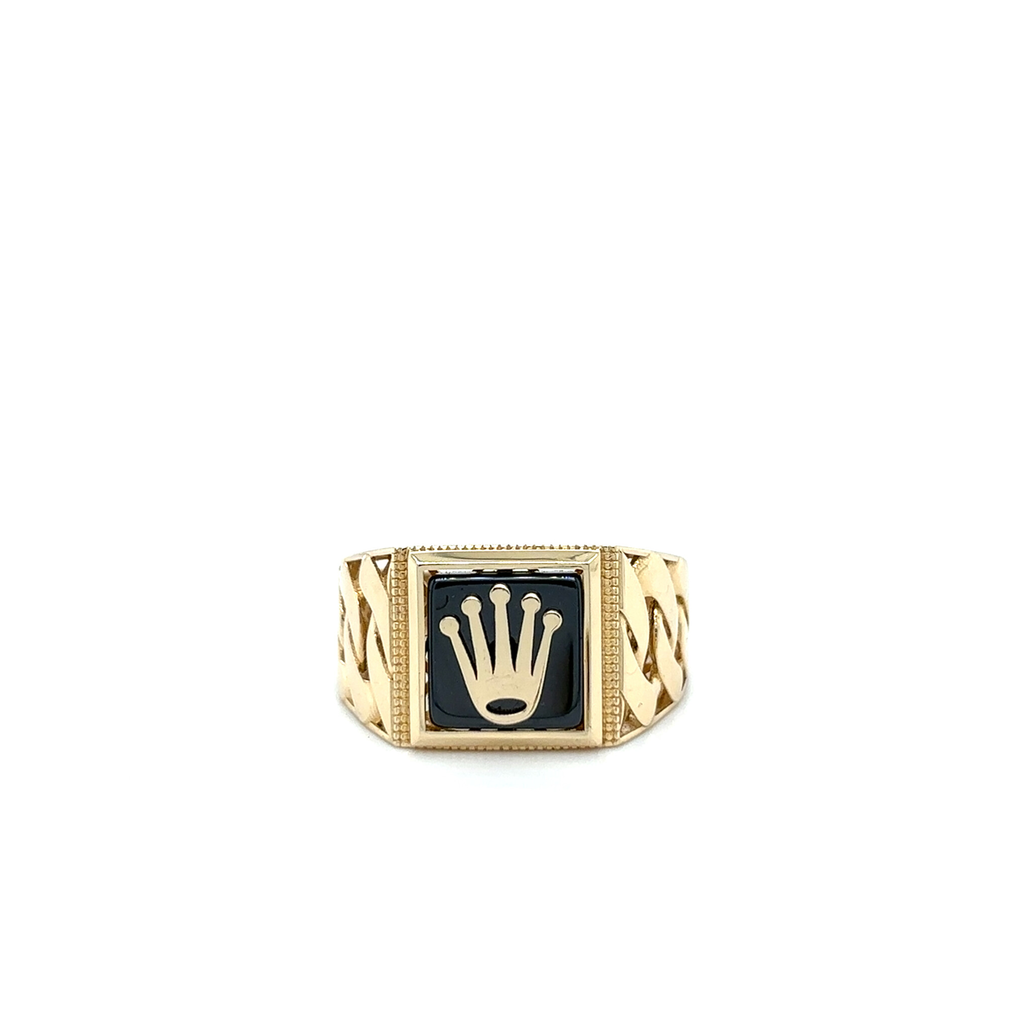 Ring met kroon en cuban motief-1