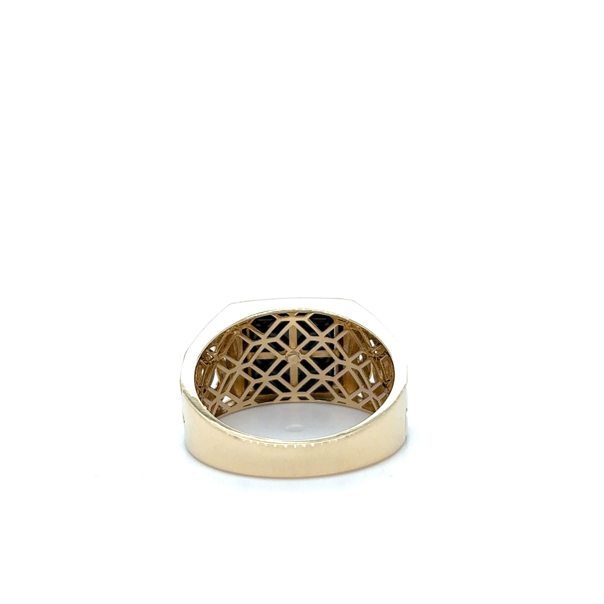Ring met kroon en cuban motief-3