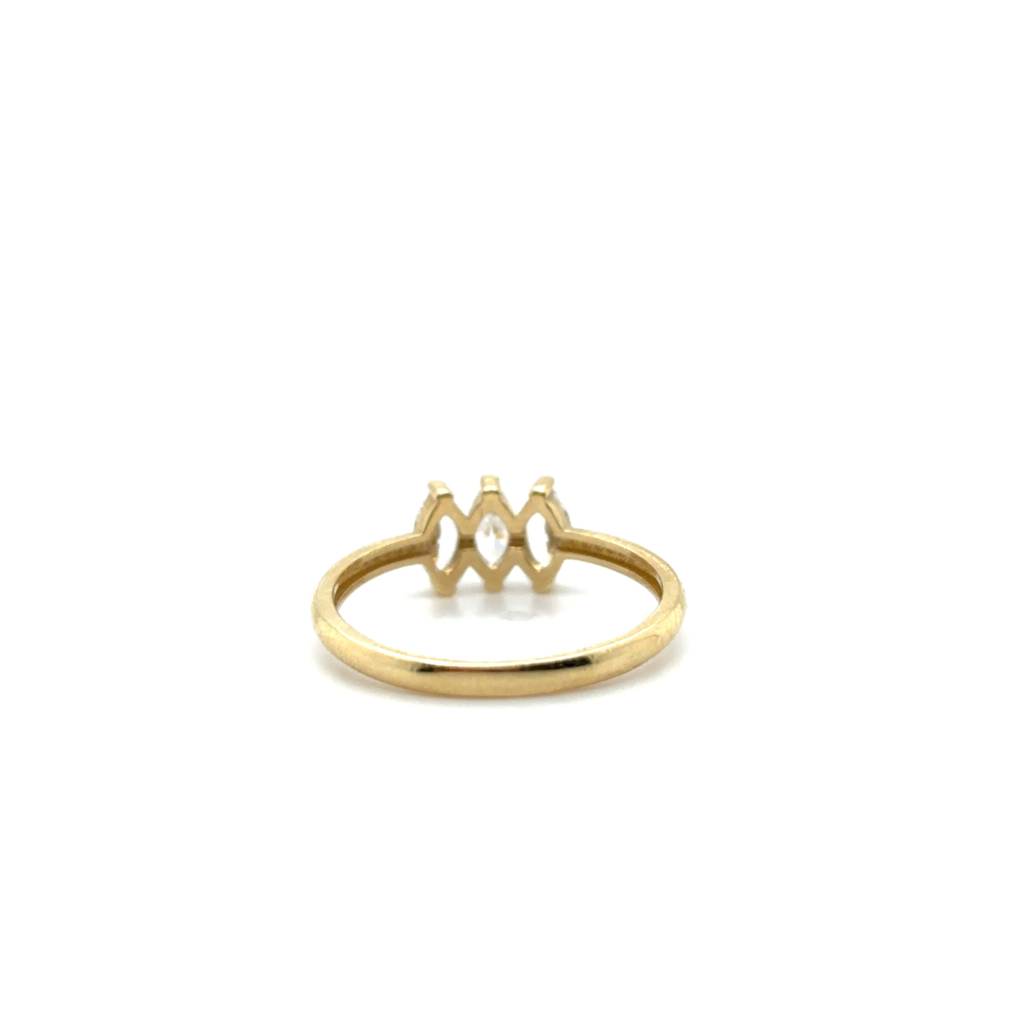 Ring met drie zirkonia stenen-3