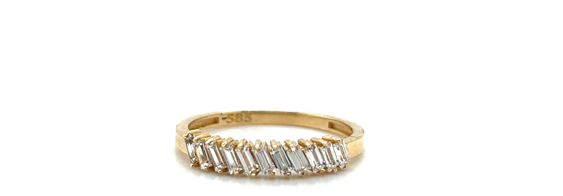 Ring met gekleurde zirkonia stenen