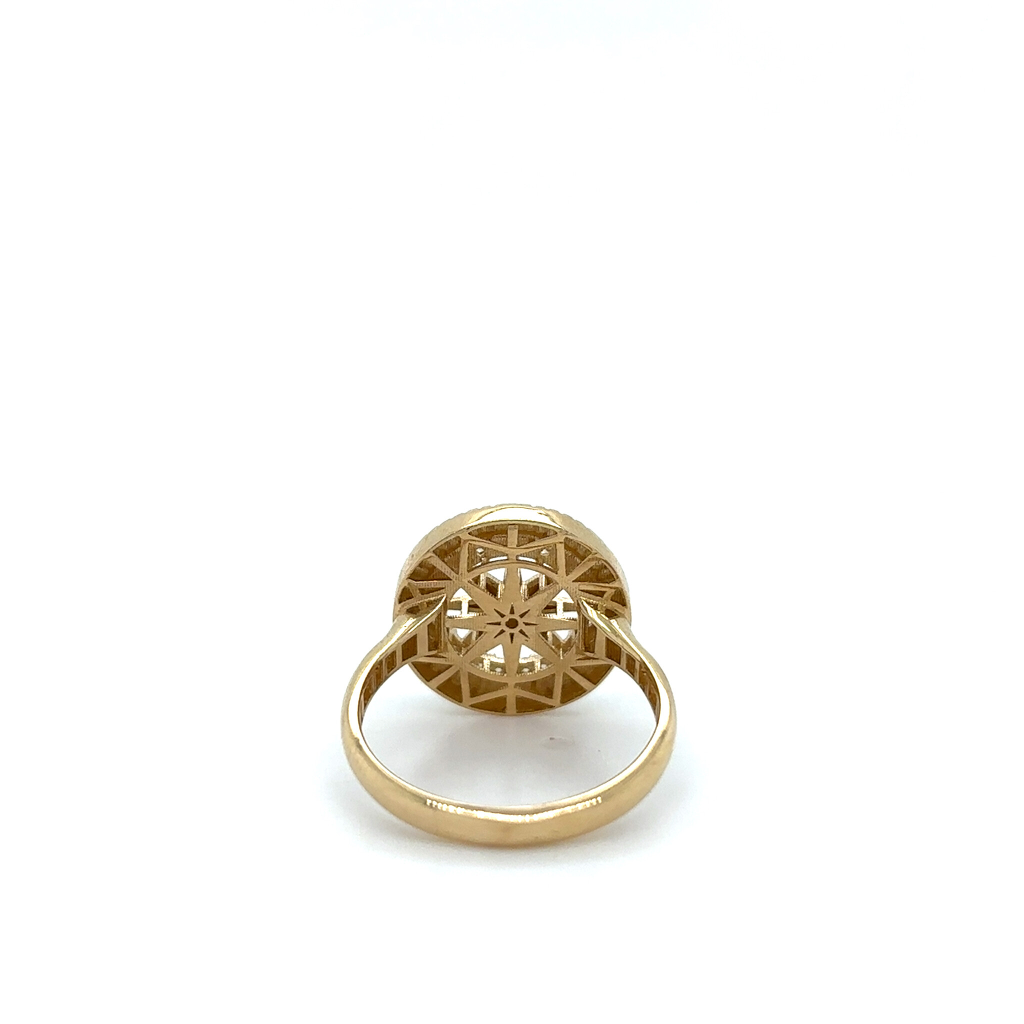 Ring met compass en zirkonia stenen-3