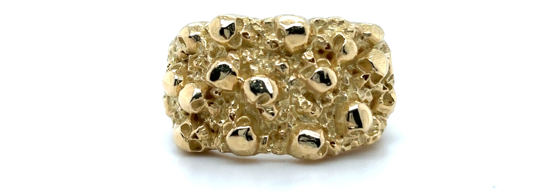 Ring met rechthoekige piet piet motief