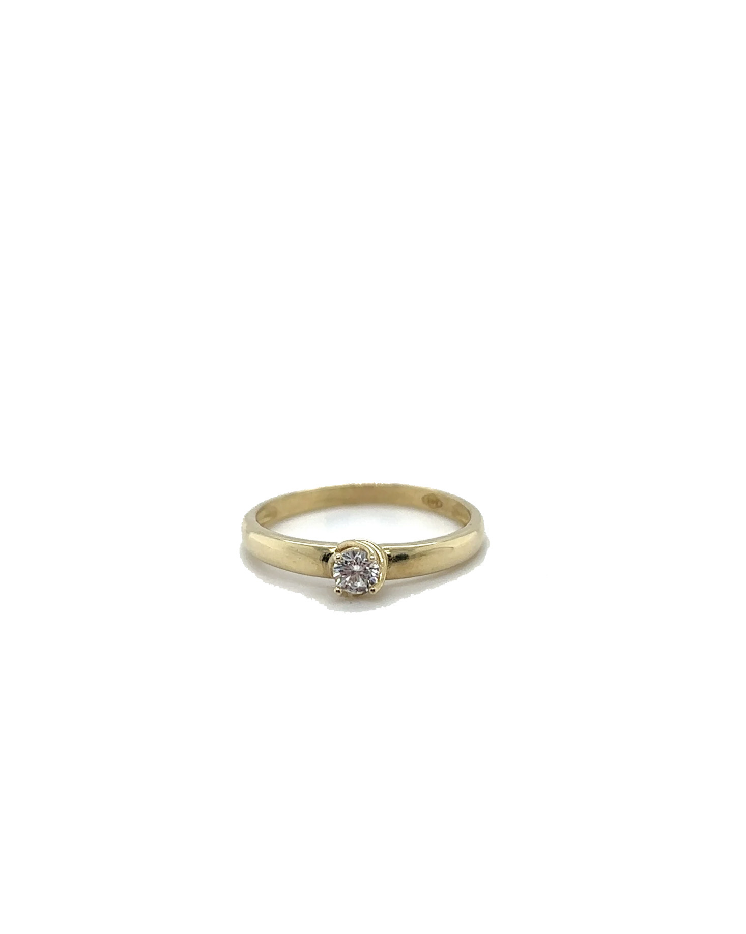 Ring met zirkonia steen-1