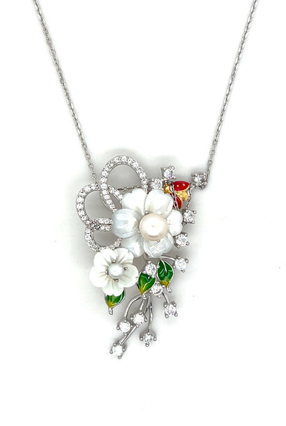 "Flowerpearl" ketting