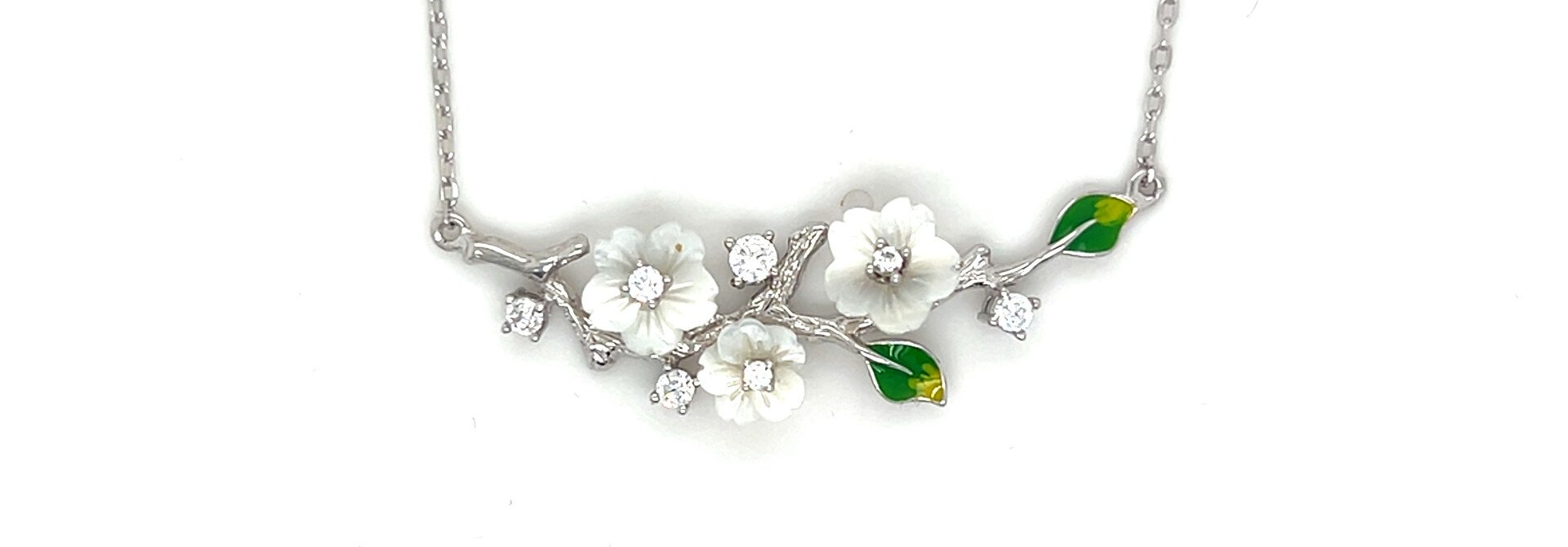 Ketting ankerschakel bloemenkrans horizontaal