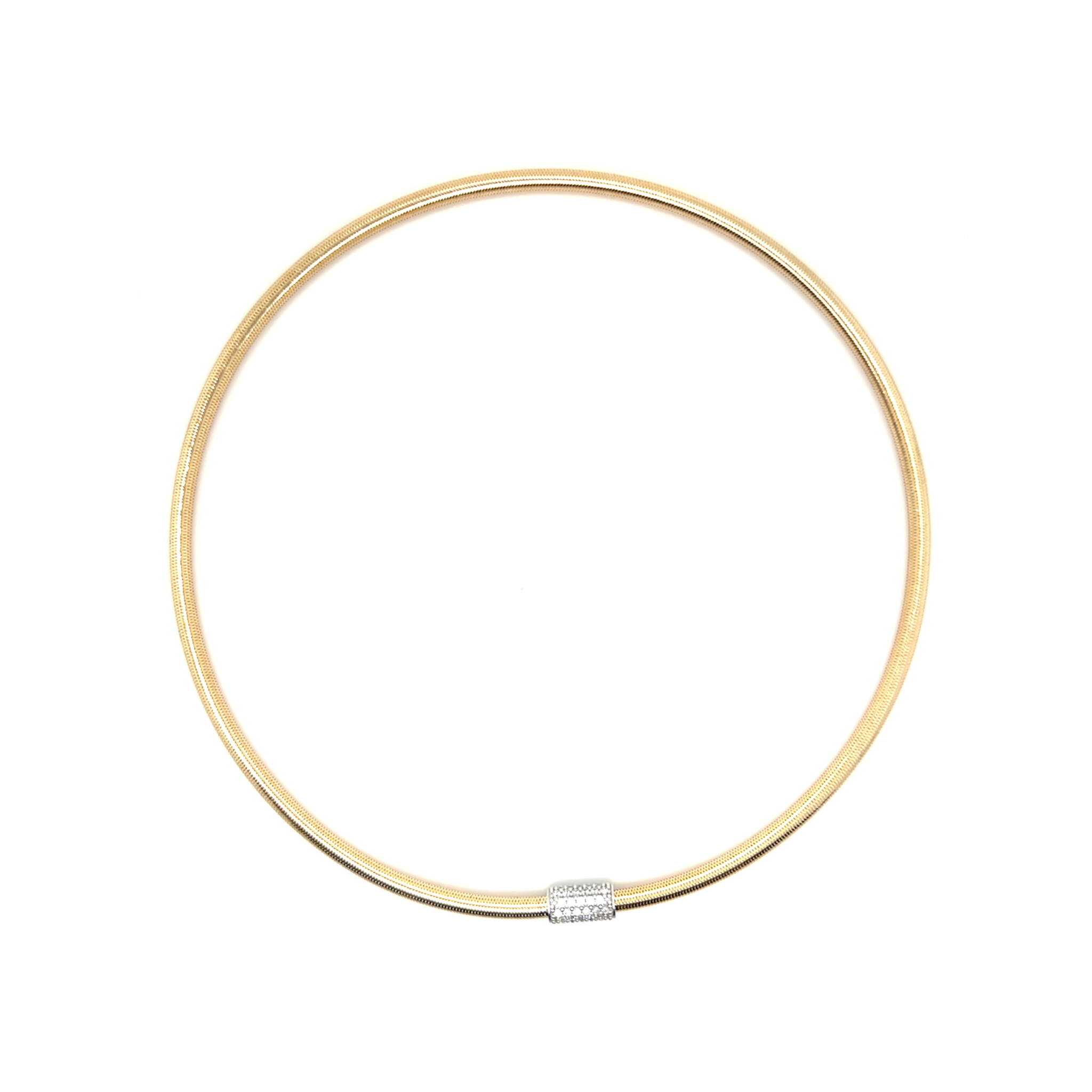 Ketting rekbaar elastiek met zirkonia accent-1