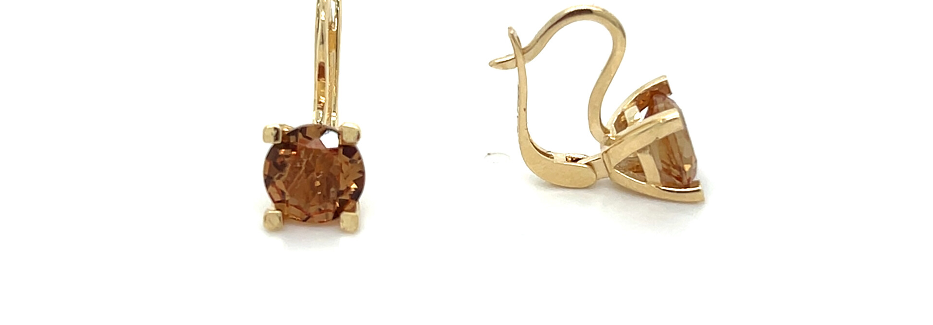 Oorbellen ronde steen met verschillende zettingen