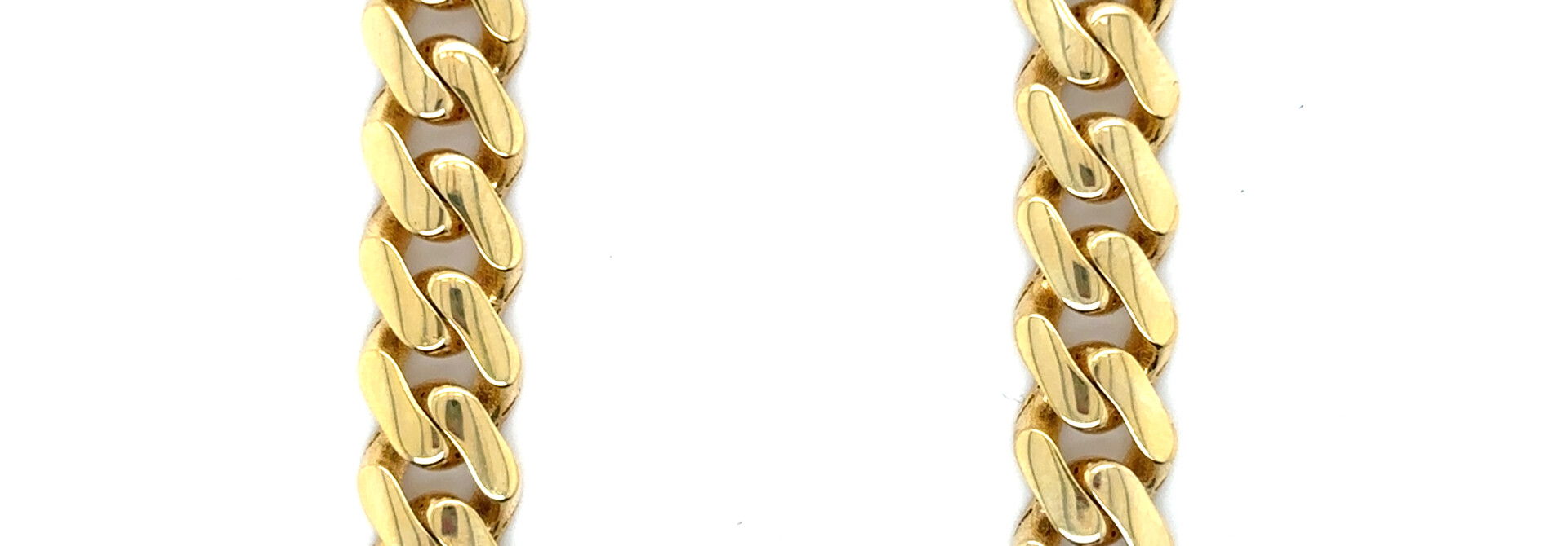 Ketting Cuban Link Monaco zirkonia sluiting