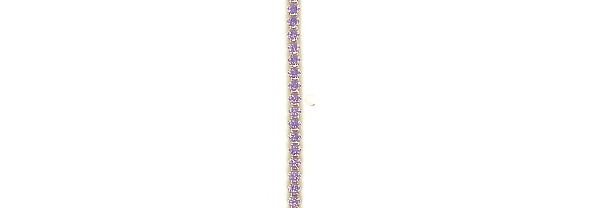 Armband met paarse zirkonia stenen