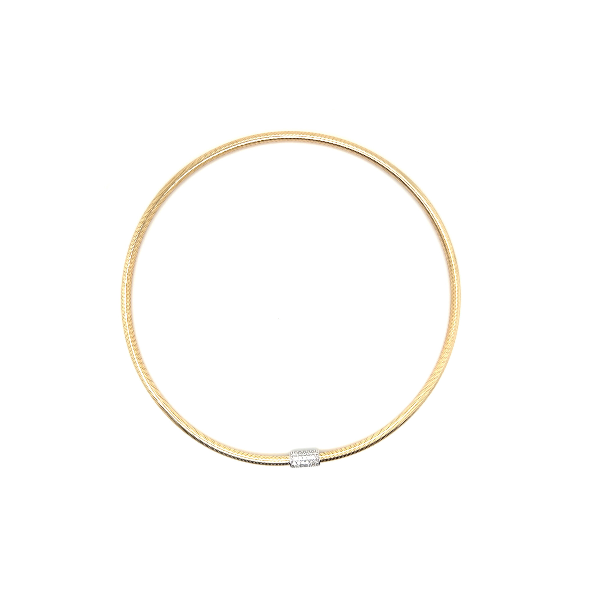 Ketting rekbaar elastiek met zirkonia accent-1