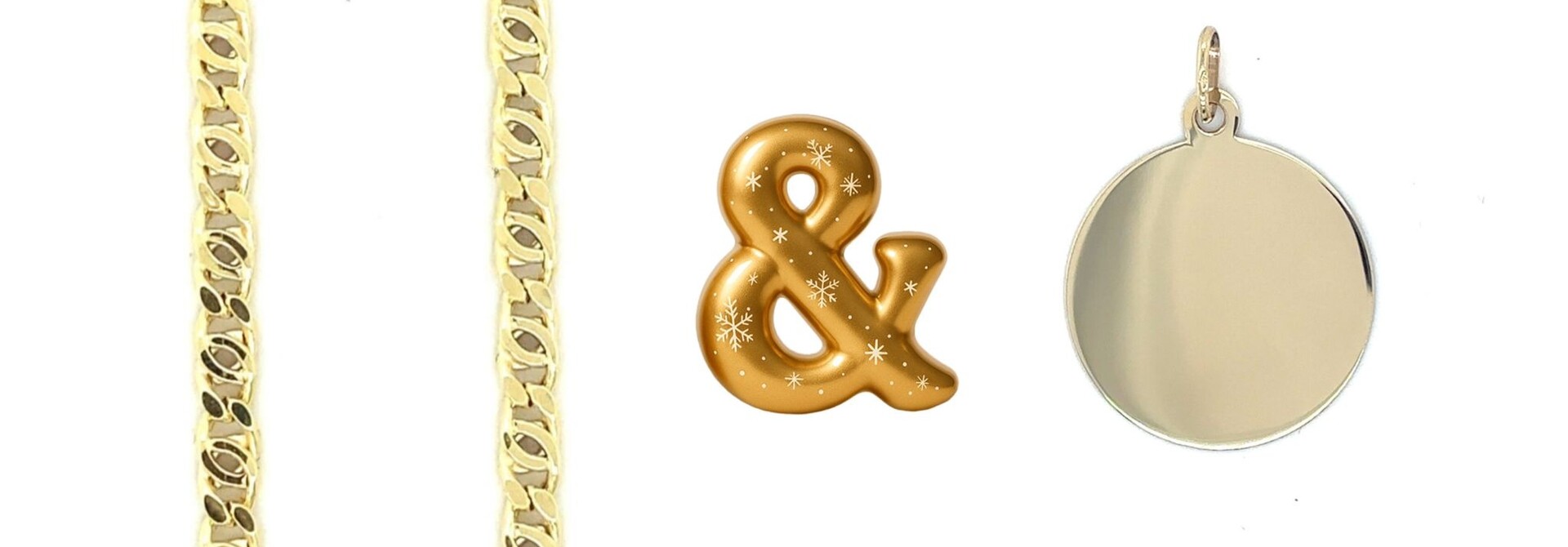 Set valkenoog ketting met graveerbare hanger met gratis gravure