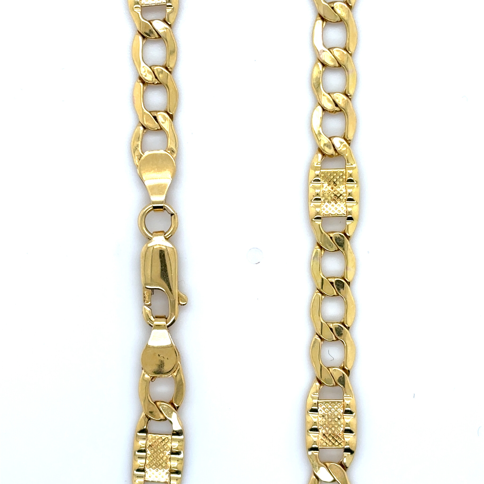 Ketting met Figo schakel ribbel effect-2