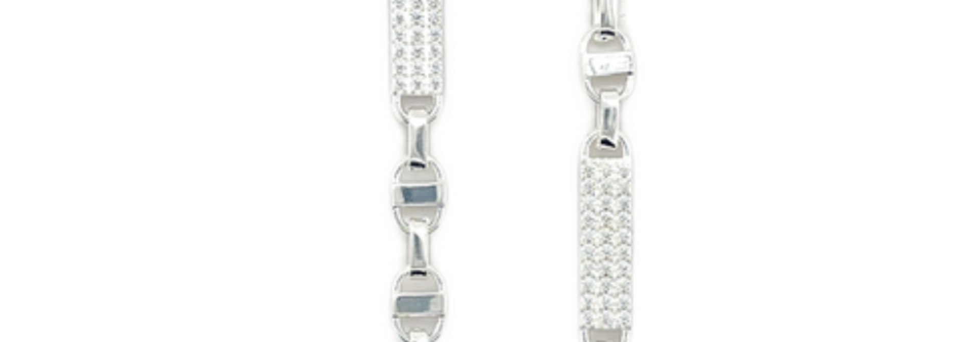 Kingsley schakel met zirkonia stenen