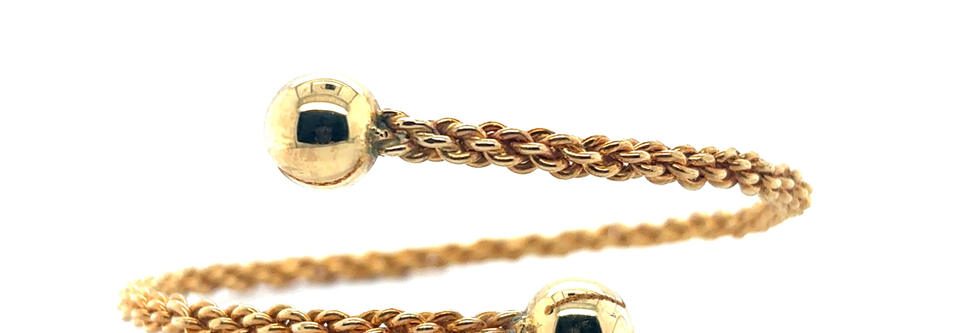 Armband bewerkte flexibele boei gold plated