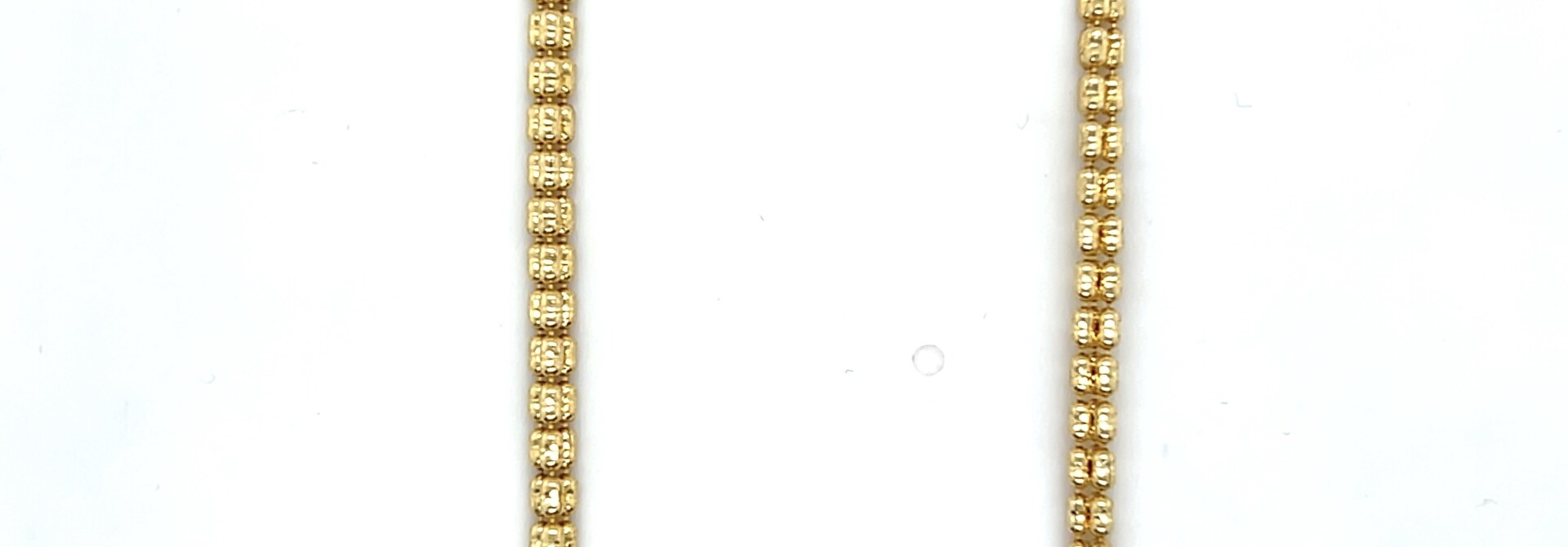 Ketting Popnumschakel  met ribbel afwerking