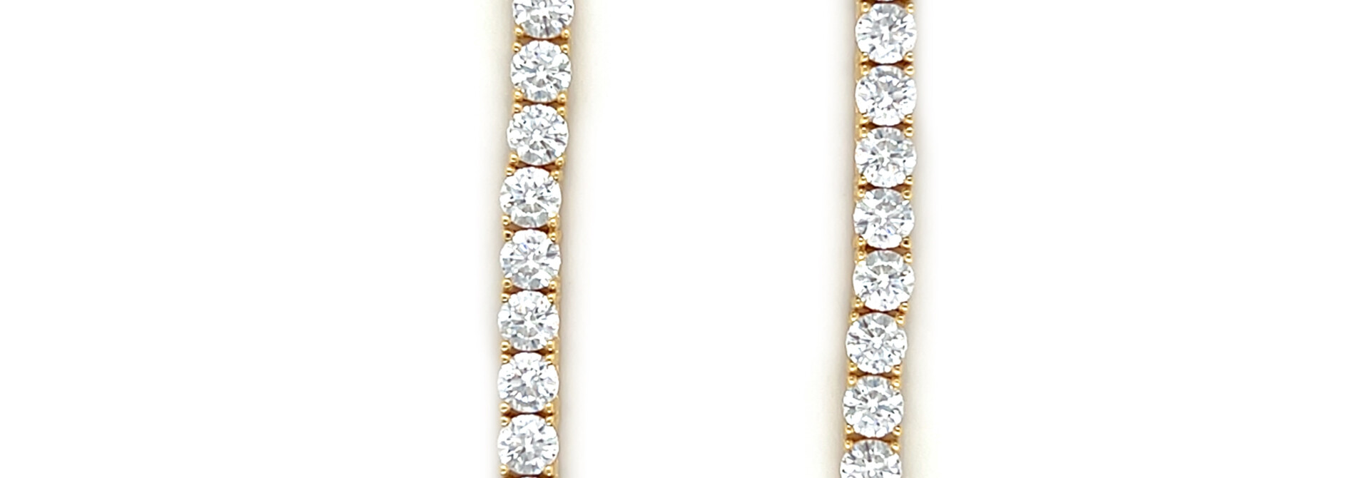 Ketting tennisschakel goldplated